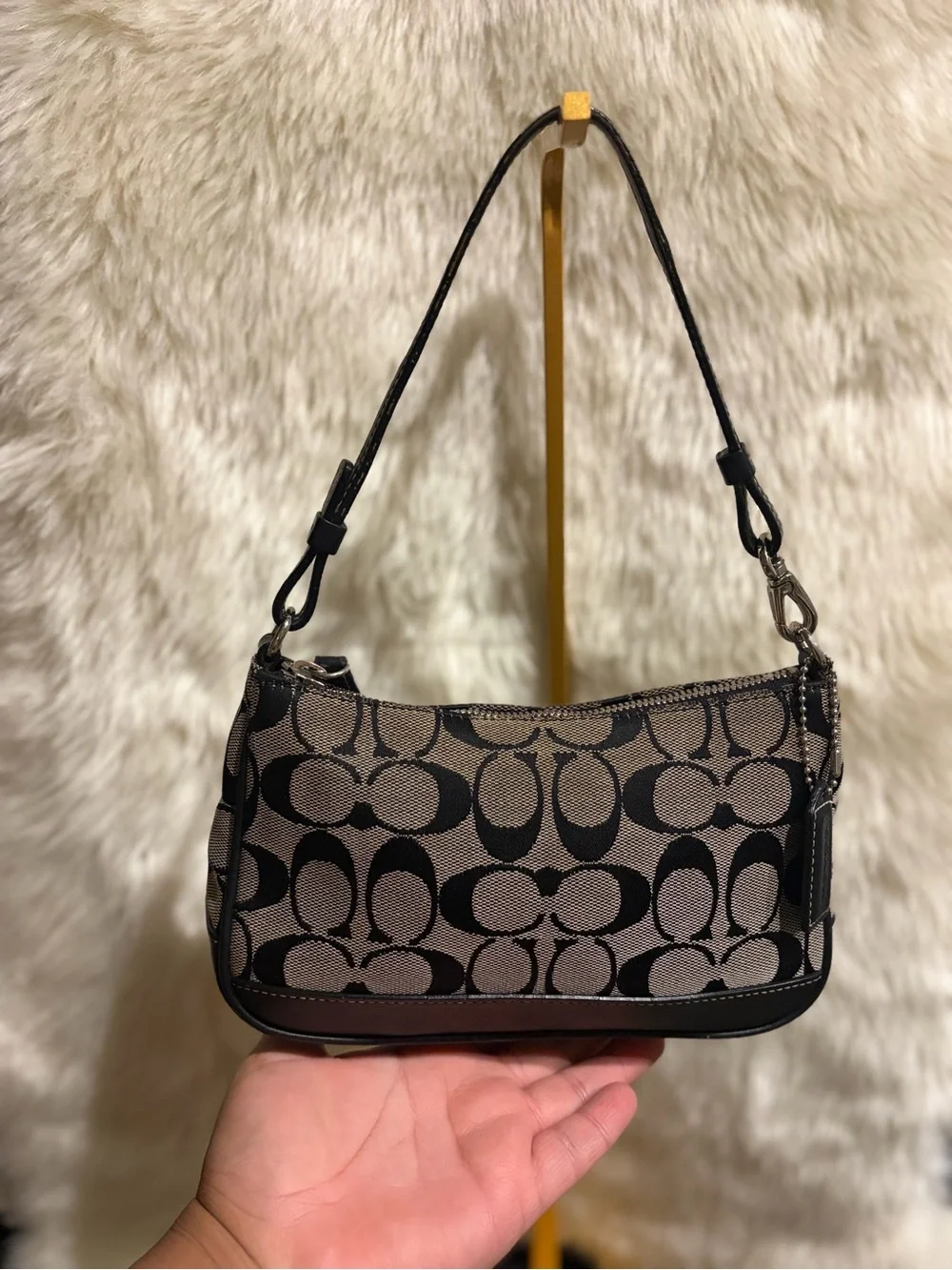 Vintage Coach 6094 Y2k signature Demi pouch bag